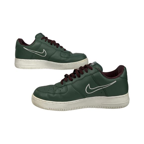 Nike Air Force 1 Low Retro Hong Kong 845053-300 Green Leather White Men’s 10.5 - Picture 10 of 13